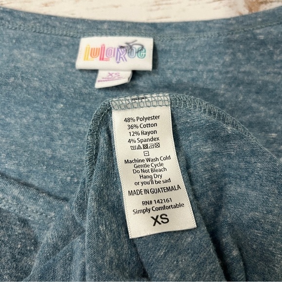 LuLaRoe Nicole Dress Size XS blue - Picture 9 of 10